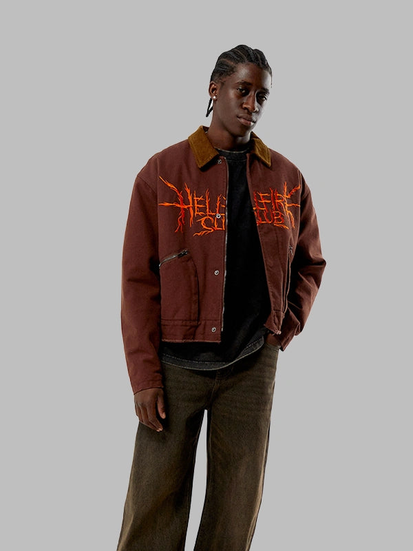 Stranger Things Hellfire Lives Garage Jacket