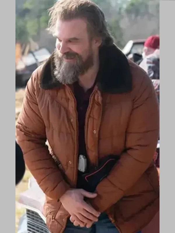 Stranger Things S05 David Harbour Puffer Jacket