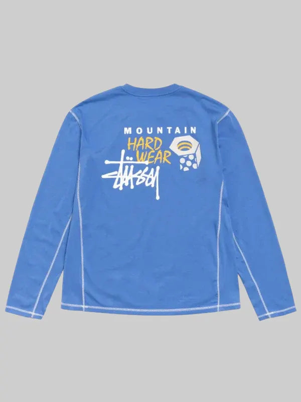 Stussy mountain hardware Long Sleeve Blue T-Shrit