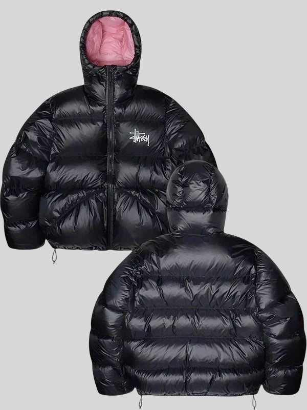 Stussy Puffer Jacket Black