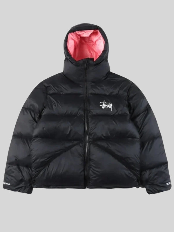 Stussy Puffer Jacket Pink inside