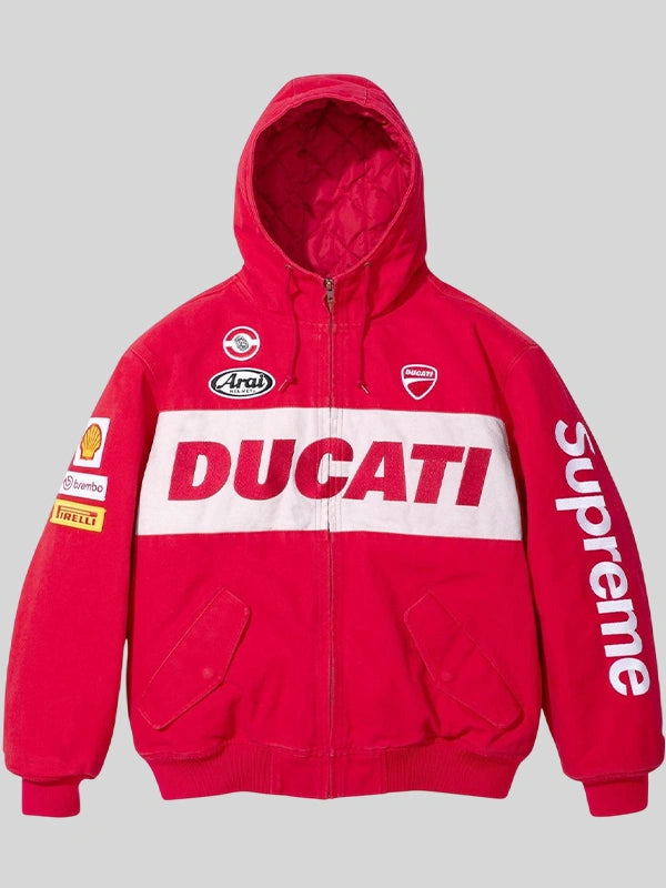 Supreme Ducati Hooded Racing Red Jacket