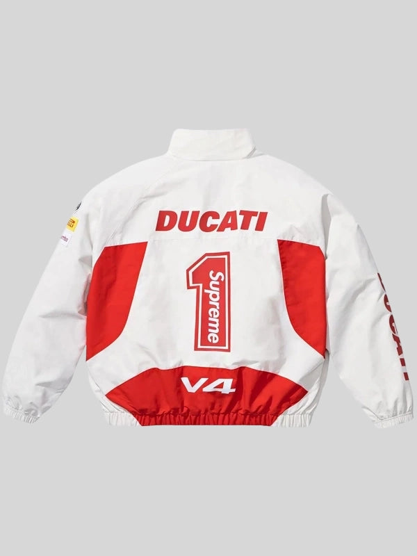 Supreme Ducati Track Jacket White