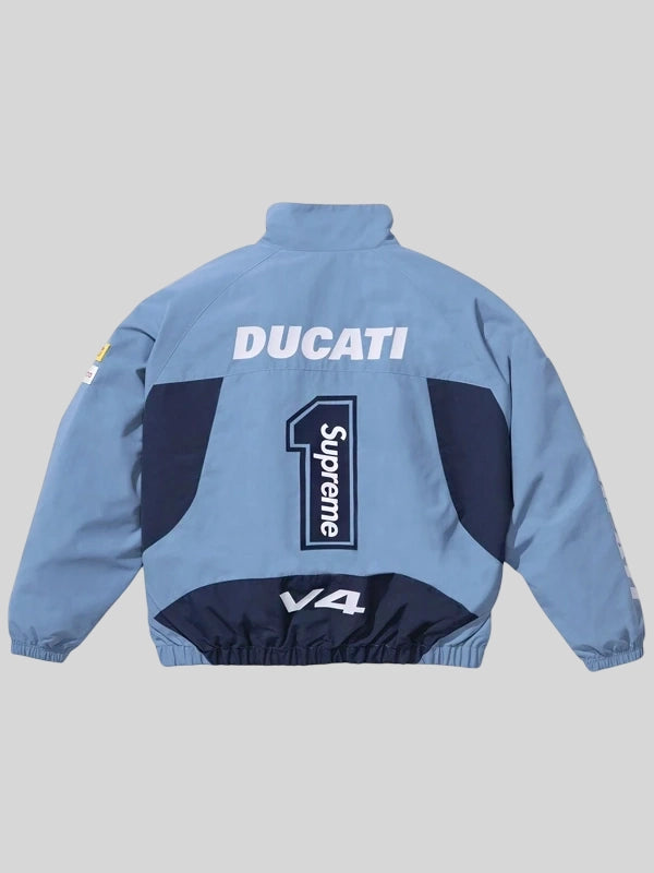 Supreme x Ducati Blue Track Jacket