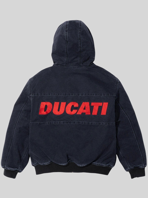 Supreme x Ducati Hooded Racing Jacket Black