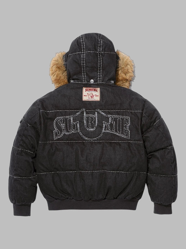 Supreme x True Religion Puffer Jacket Black