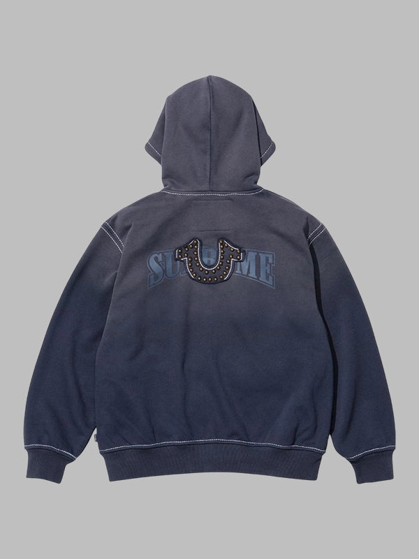 Supreme x True Religion Zip Up Hoodie Navy Blue