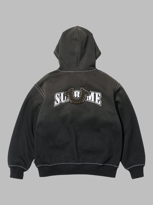 Supreme x True Religion Zip Up Hooded Sweatshirt Black