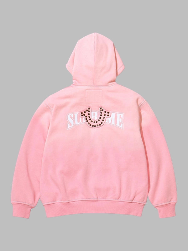 Supreme x True Religion Zip Up Hooded Sweatshirt Pink