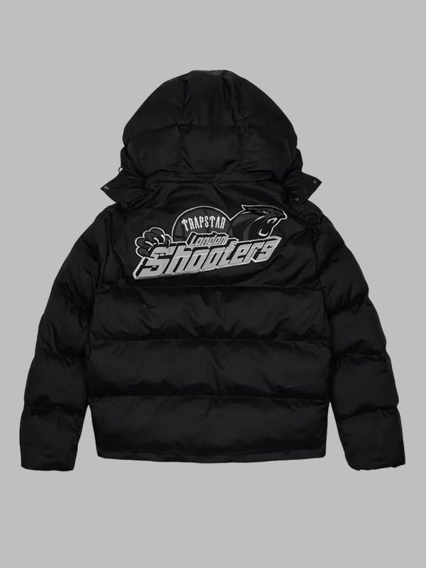 Trapstar Shooters Black Hooded Puffer Jacket