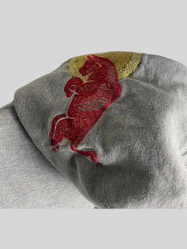 Vintage Red Bull Big Grey Hoodie