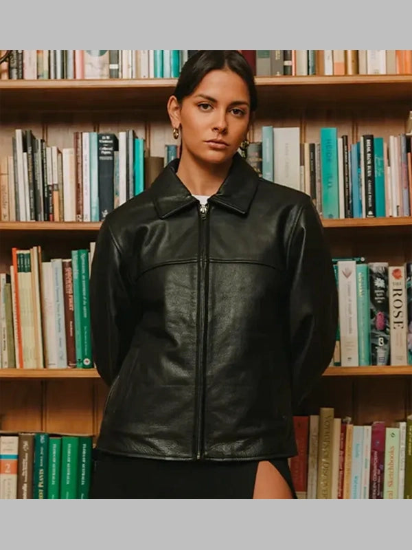 Women Mutimer Black Leather Jacket