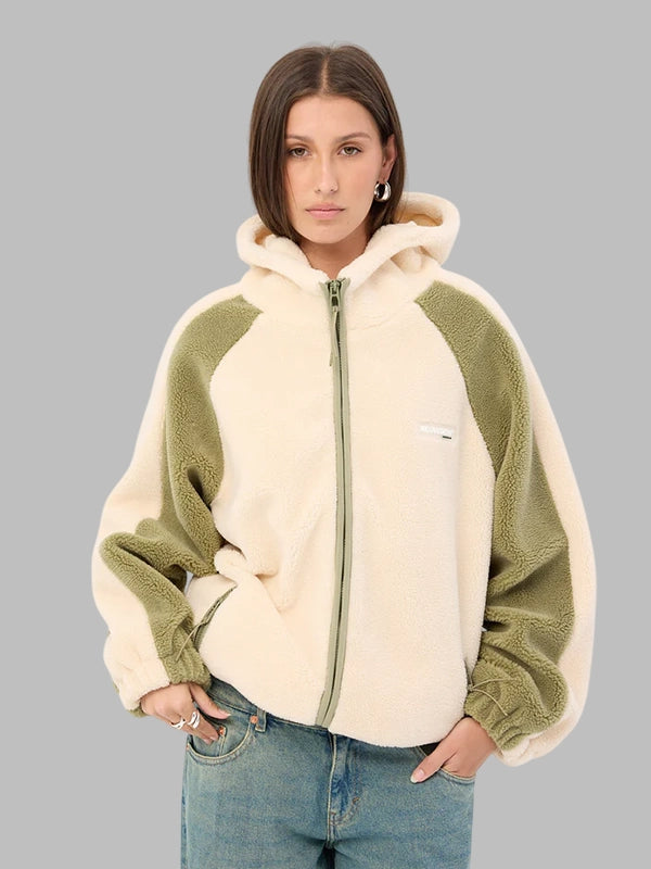 Women Neovision Beige Sherpa Jacket