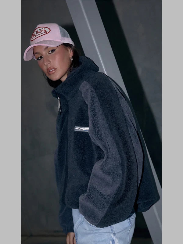 Women Neovision Dark Grey Sherpa Jacket