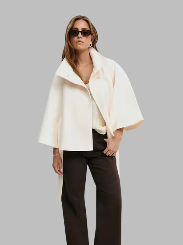 Womens Belt Cape Jacket Gina Tricot