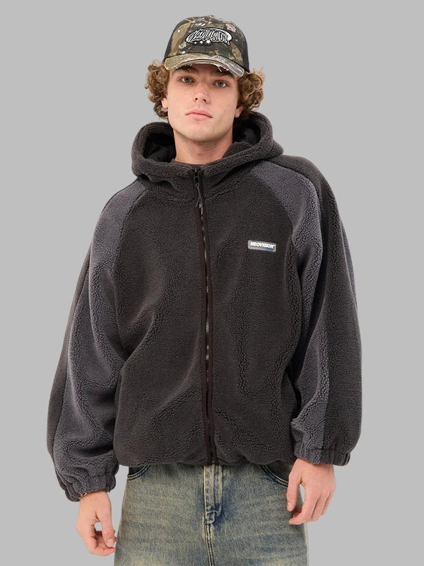 dark Grey Neovision Sherpa Hooded Jacket