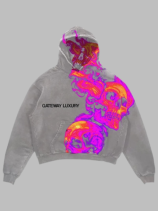 gateway luxury hoodie Skully Grey