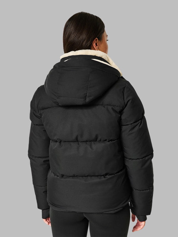 hollister puffer jacket Black