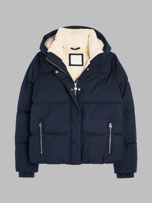 hollister puffer jackets Blue