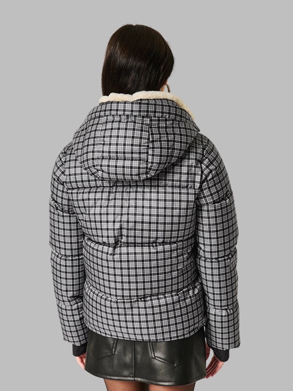 hollister puffer jackets Grey plaid