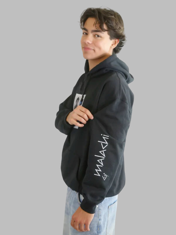 malachi barton Black hoodie