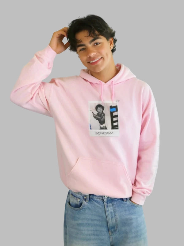 malachi barton Pink hoodie