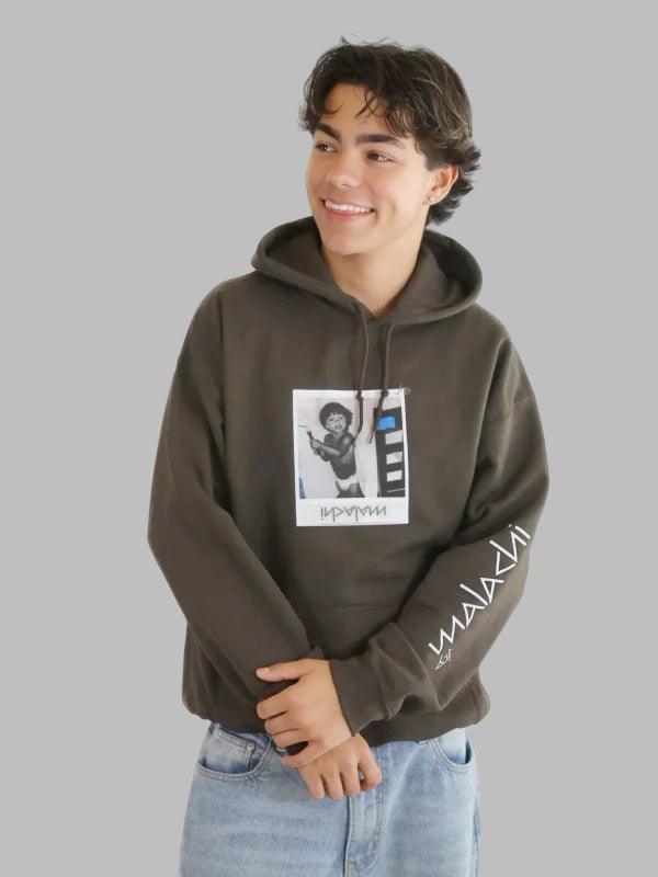 malachi barton hoodie Brown