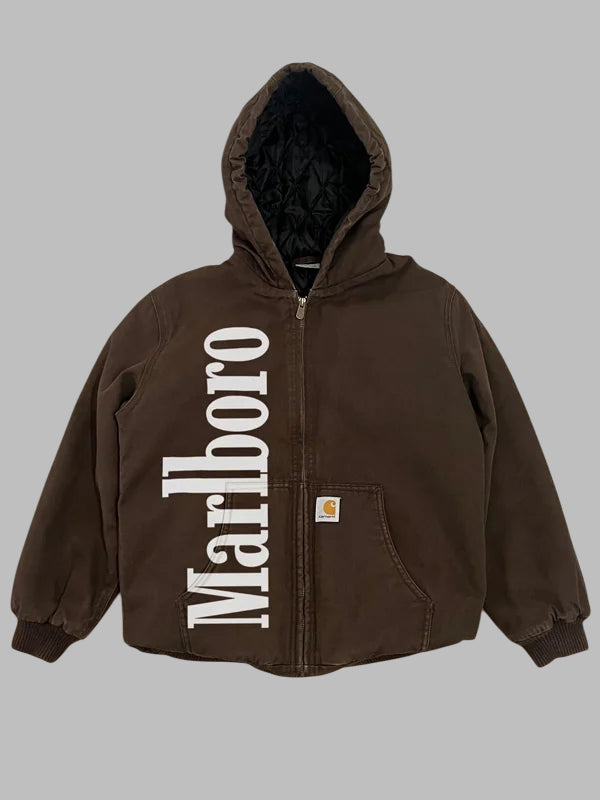 marlboro carhartt jacket Brown