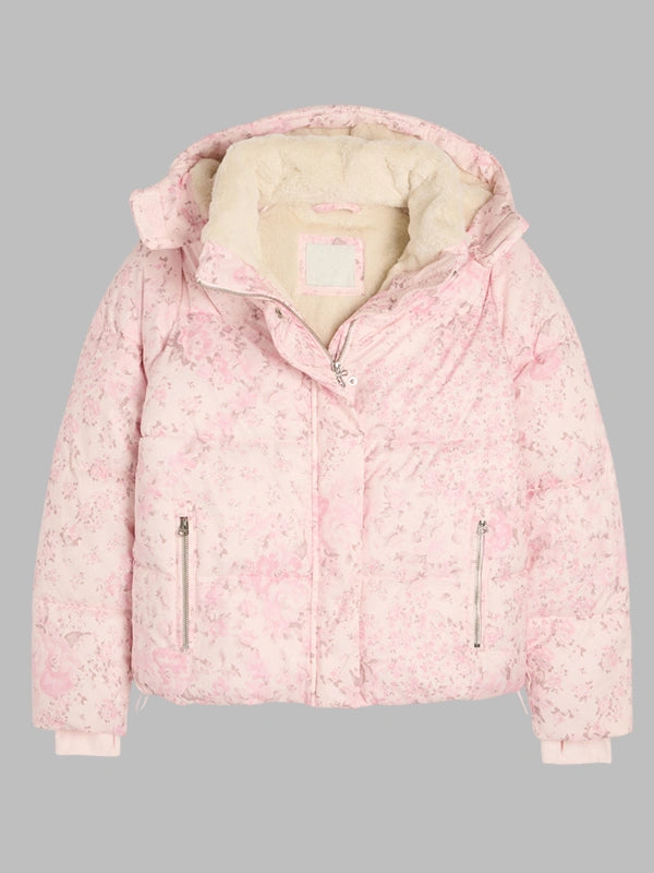 mens puffer jacket hollister Pink