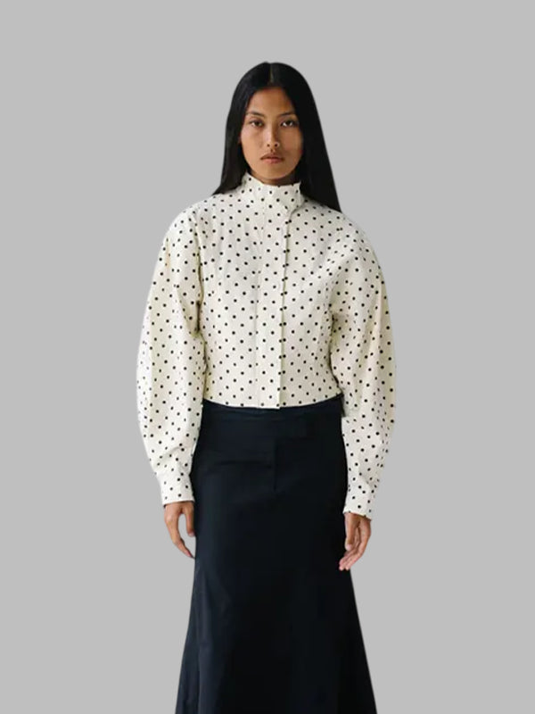 polka dot jacket zara