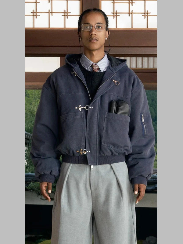 shinzo fireman clasp jacket Blue