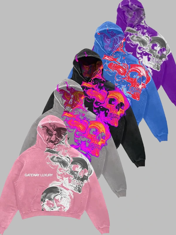 skully hoodie gateway luxury Purple