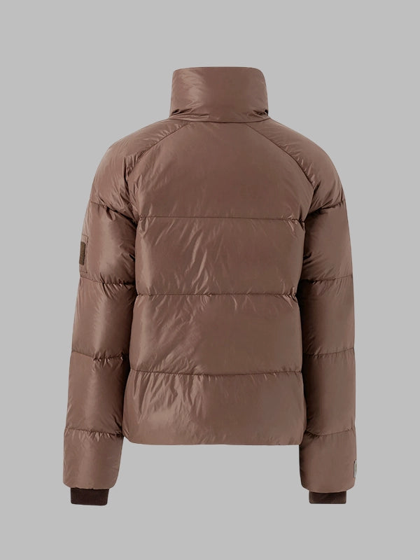 volume puffer jacket Brown